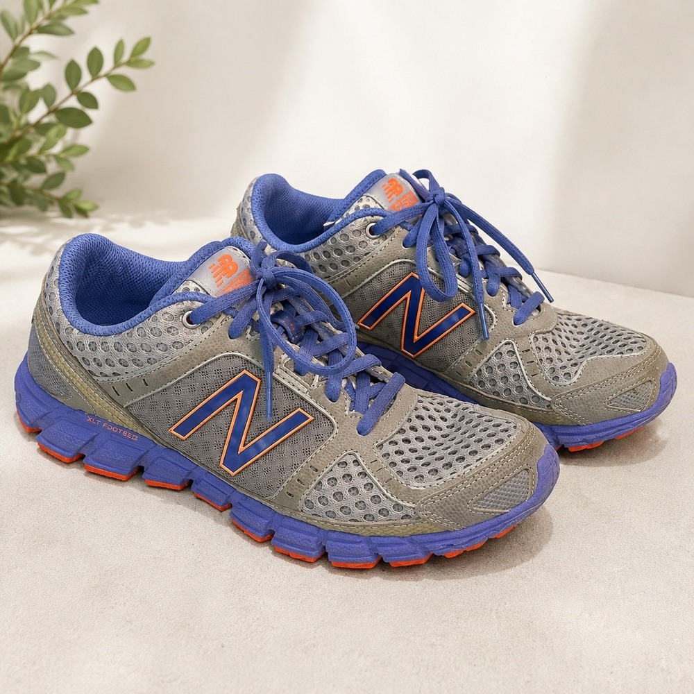 New Balance 750v1 Women's Running Shoes Gray Blue Orange Mesh Sneakers Size 6